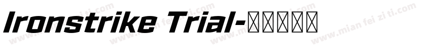 Ironstrike Trial字体转换